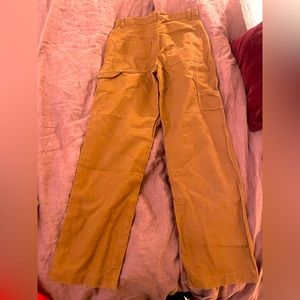 Women’s carpenter / cargo pant from gap in brown. Size zero